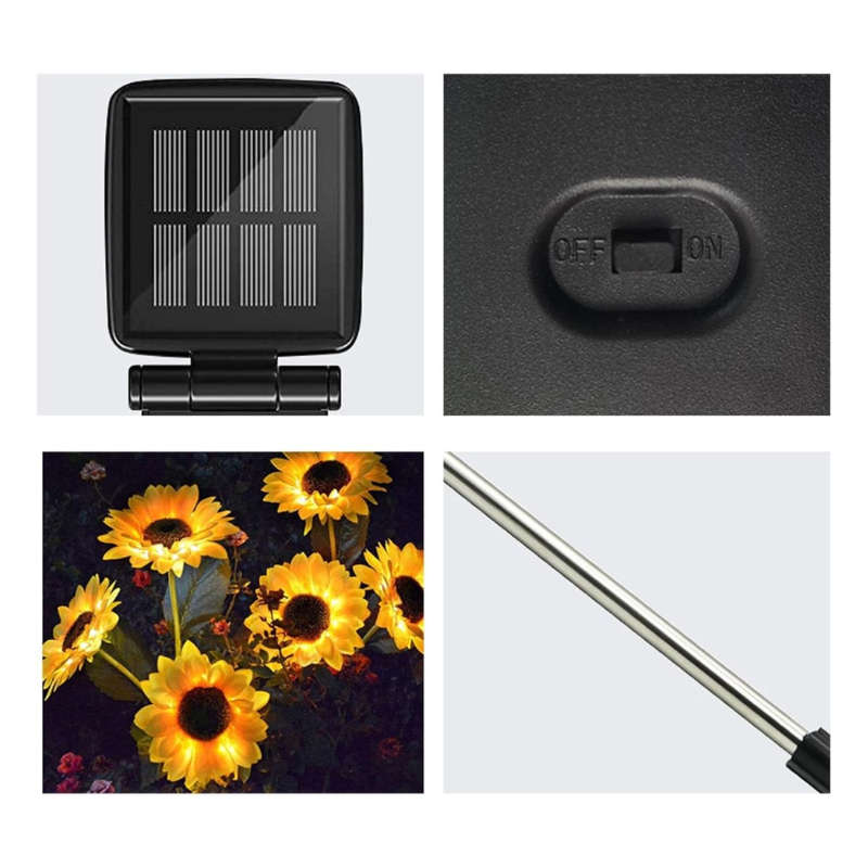 Kithi Group Solar Garden Light 3in1 Sunflowers