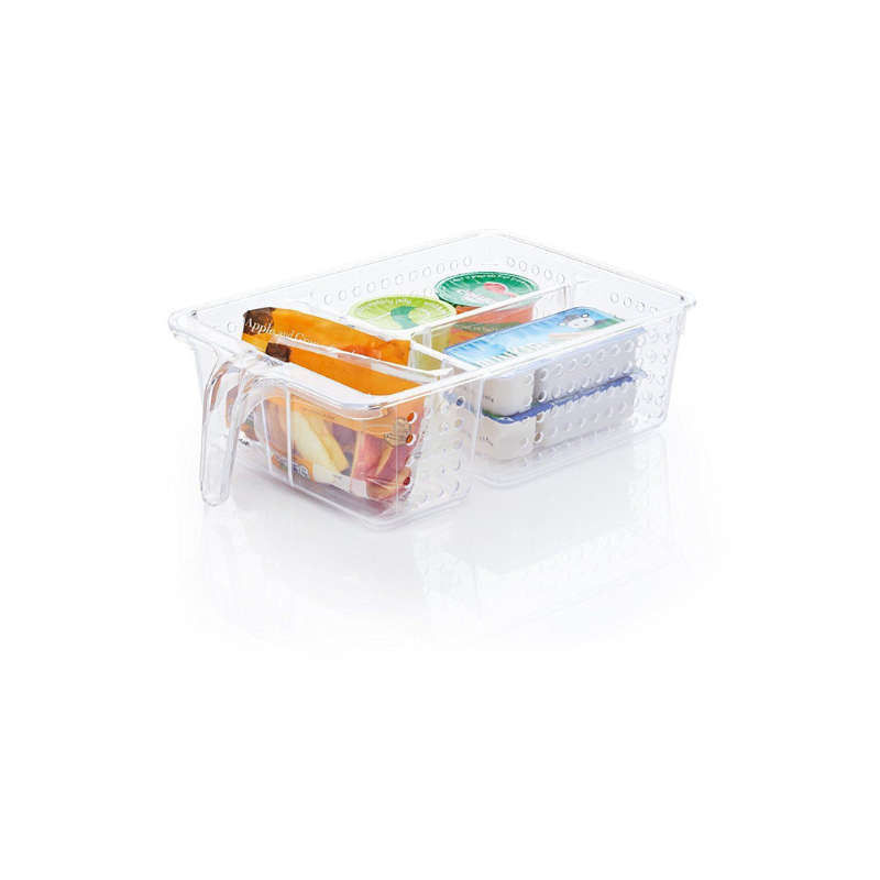 Kithi Group 3 Grids Acrylic Kitchen Cabinet Fridge Organiser