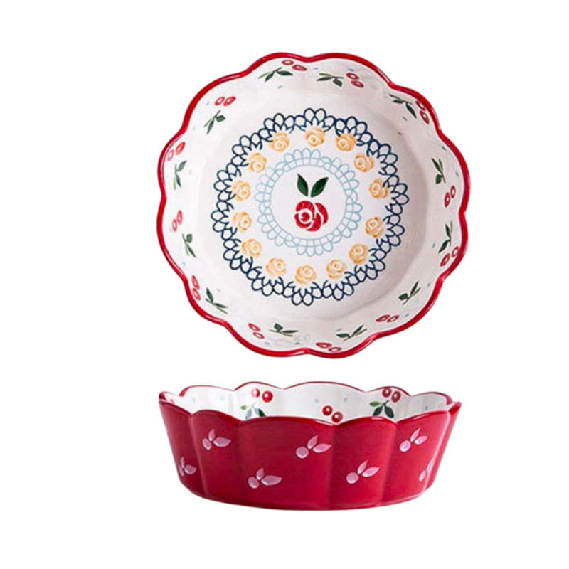 Kithi Group Nordic Simple Hand-Painted Ceramic Salad Bowls