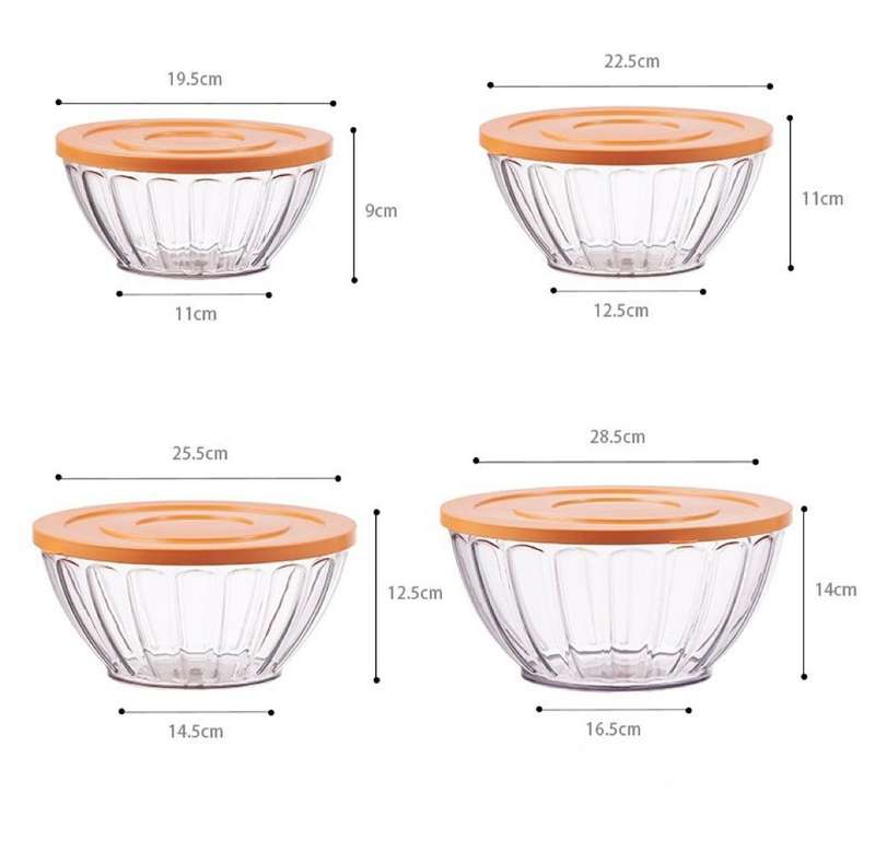 Kithi Group 4 Pcs Salad Bowl Set