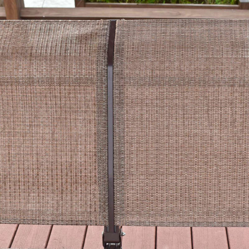 3-Person Outdoor Patio Swing Seat with Adjustable Canopy