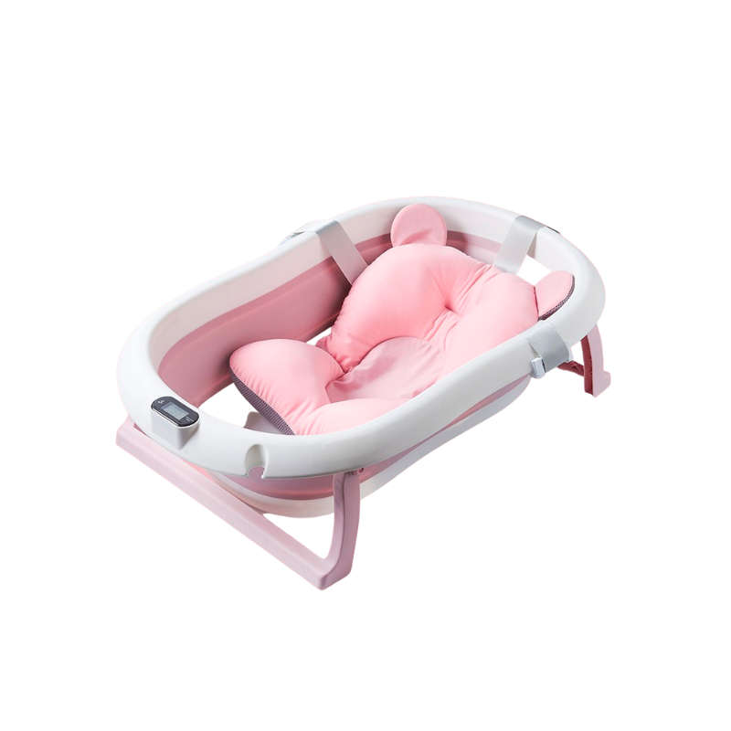Portable Foldable Baby Bathtub with Pillow Pad