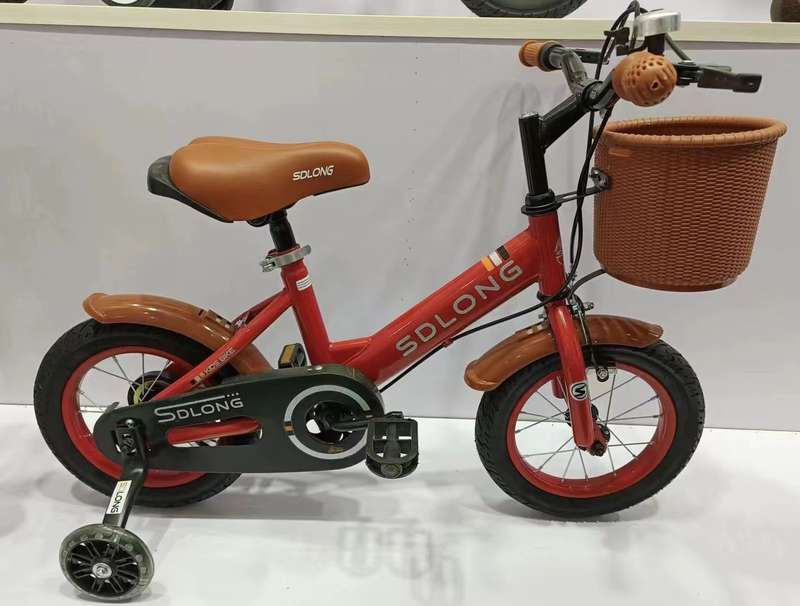 SDlong Children's Bike with Basket & Stabilisers
