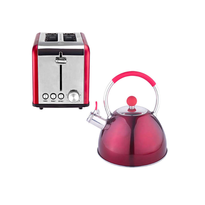 Dream Home Stainless Steel Kettle & Toaster Combo
