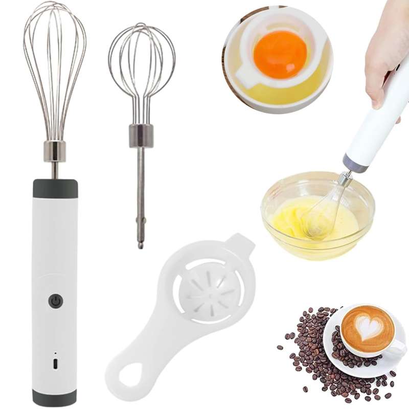 Rotatable Egg Whisker/Beater - Rechargeable