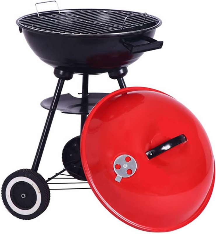 BBQ Braai Stand  Outdoor Round Portable Charcoal Grill