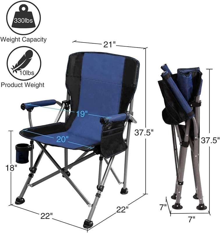 Trailblazer Heavy-Duty Folding Camping Chair