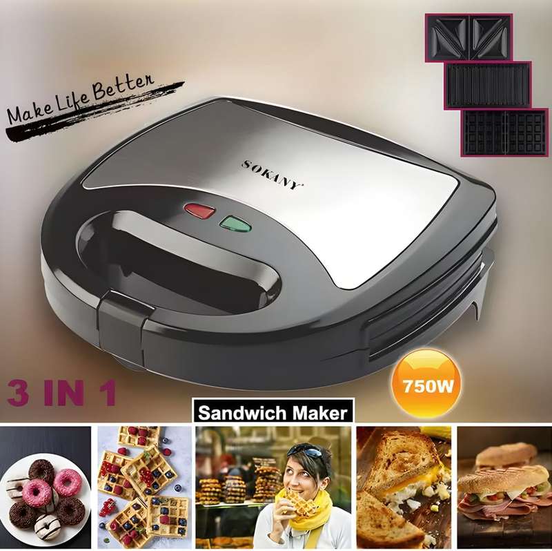 Kithi Group 750W Sandwich Maker