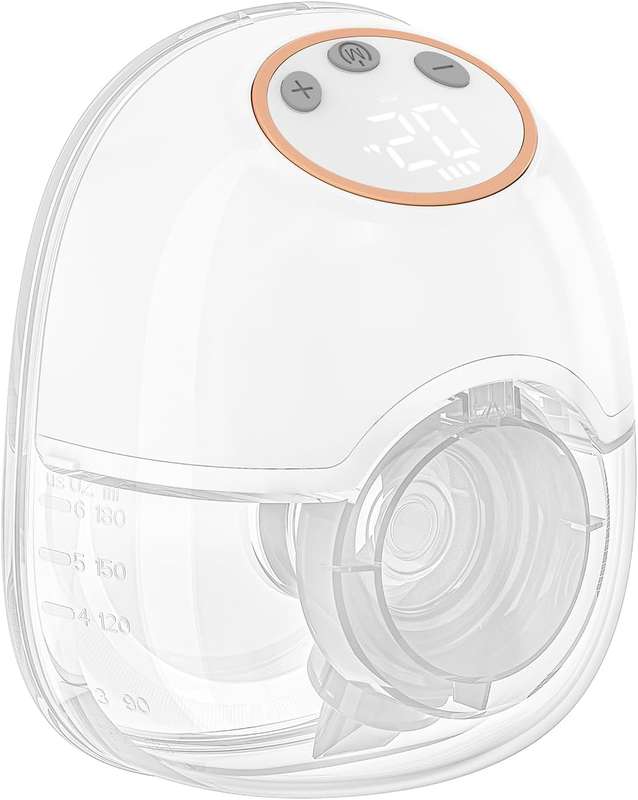 Wearable Invisible Breast Pump - 4 Modes & 12 Levels