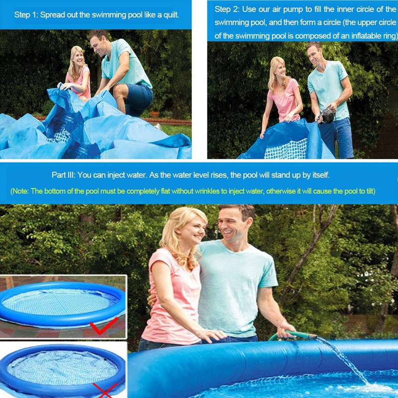 Rectangular Portable Pool Frame 3m x 2m x 75cm