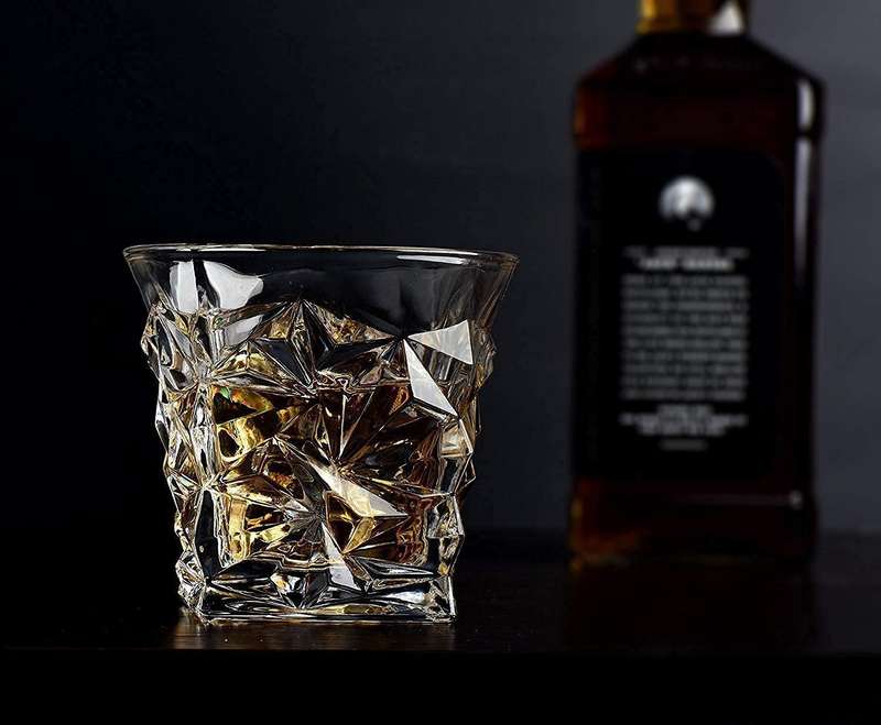 Set of Six Quality Crystal Whiskey Glasses
