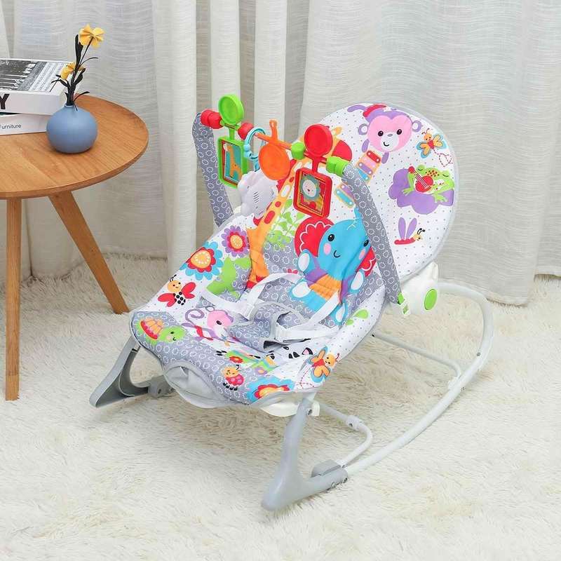 Jack Brown Baby Bouncing Rocker Chair - Grey