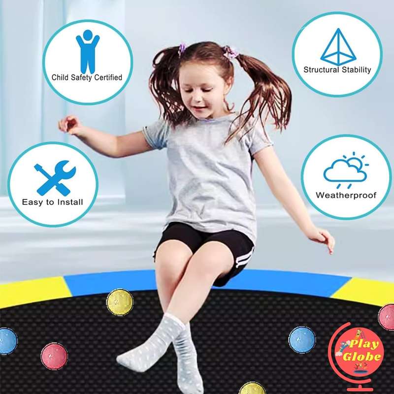 Heavy-Duty Trampoline for Kids with Safety Enclosure