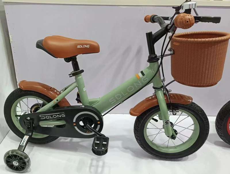 SDlong Children's Bike with Basket & Stabilisers