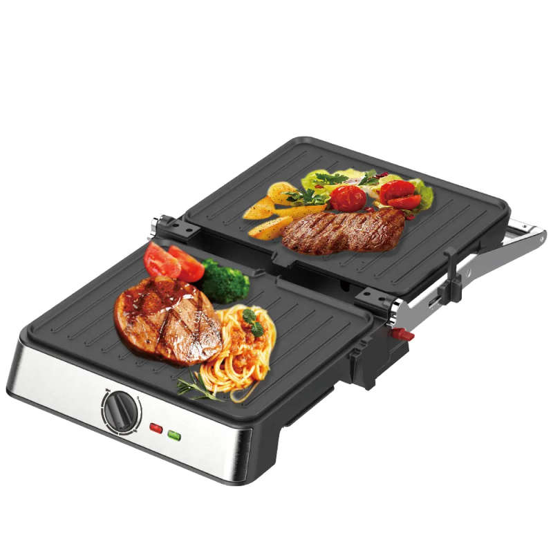 Kithi Group  180 Degree Opening Removable Plates Electric Grill