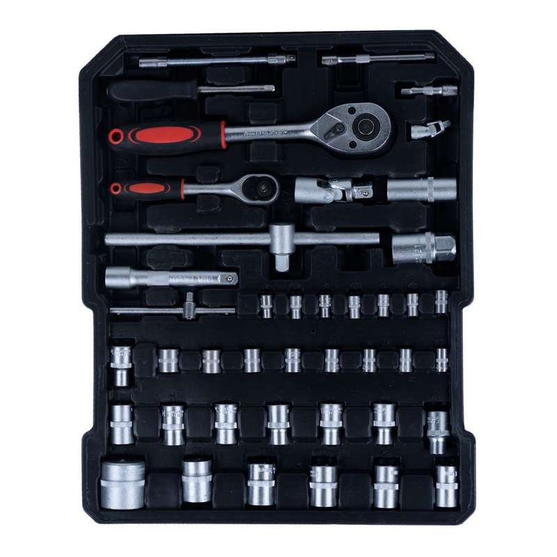 187 Piece Professional Chrome Vanadium Toolset with Combination Wrench