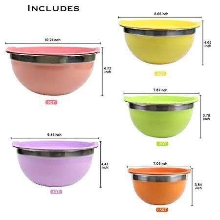 Mixing & Storage Bowl Set 5 Pcs