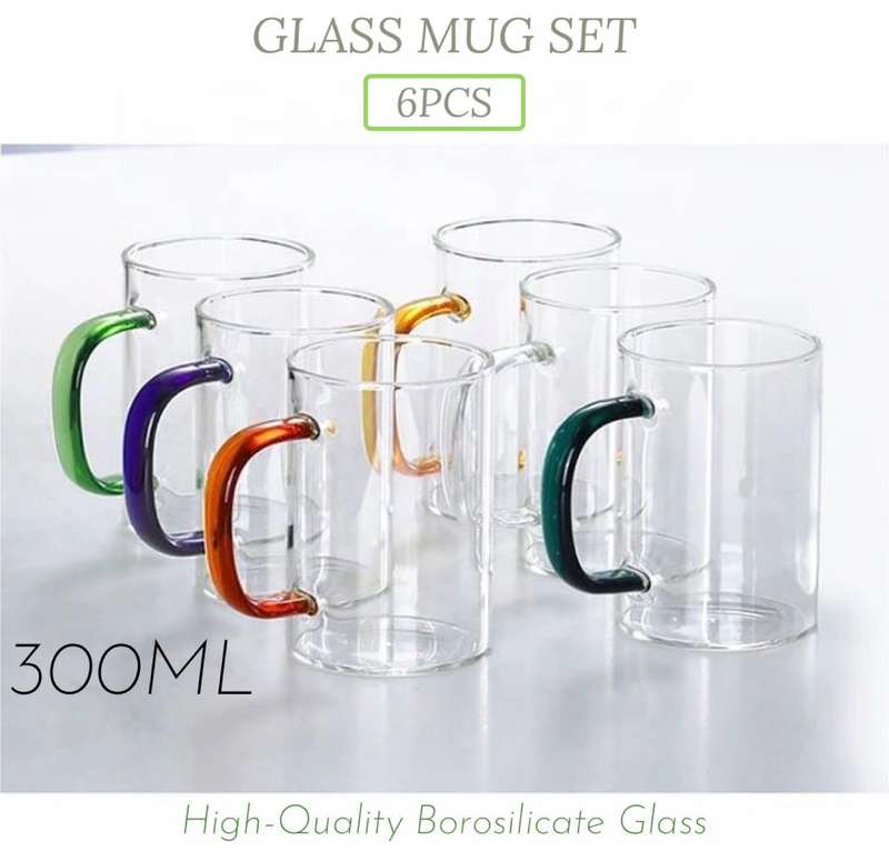 Glass Mug Set 6 PCS