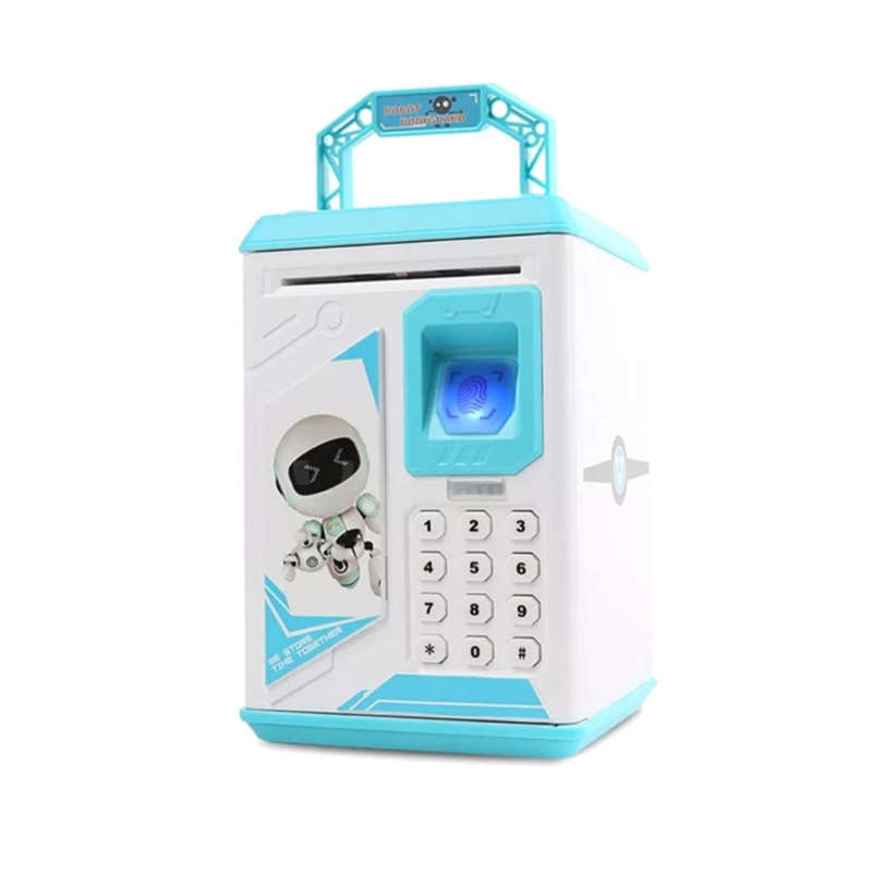 Kids ATM Fingerprint Password Money Box