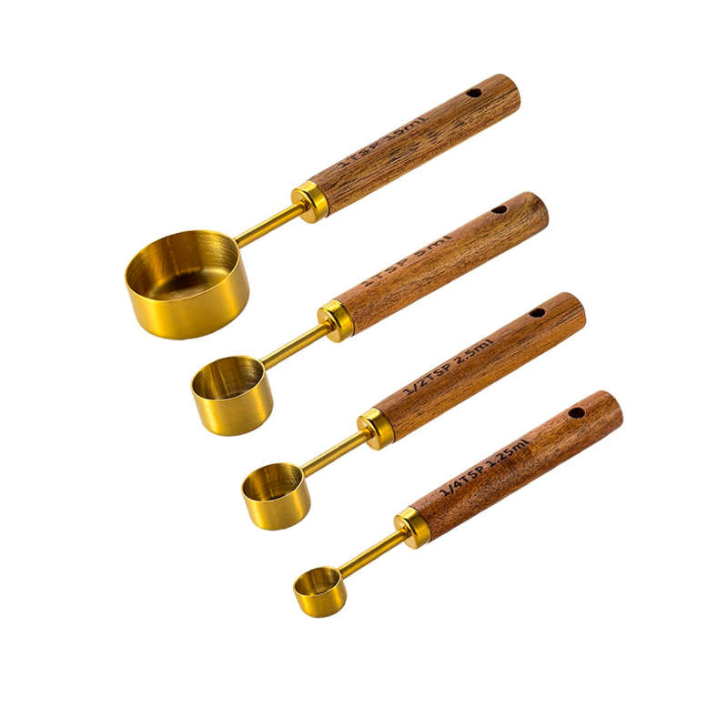 4 pieces stainless steel measuring spoons