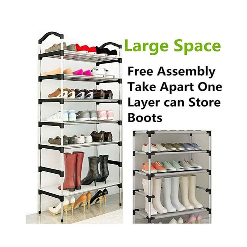 DIY 7-tier shoe rack