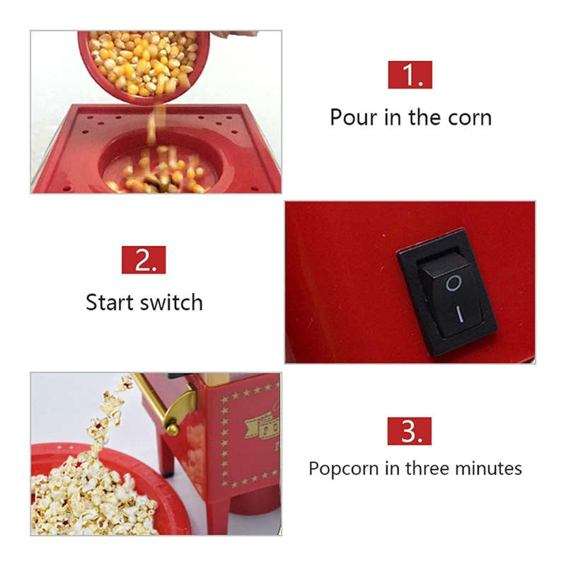 Popcorn Machine Mini Portable Household Corn Popper