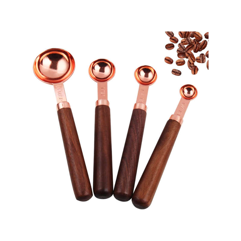 4 pieces stainless steel measuring spoons