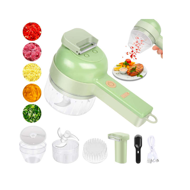 4-in-1 Portable Electric Vegetable Cutter Set - Multifunctional Slicer