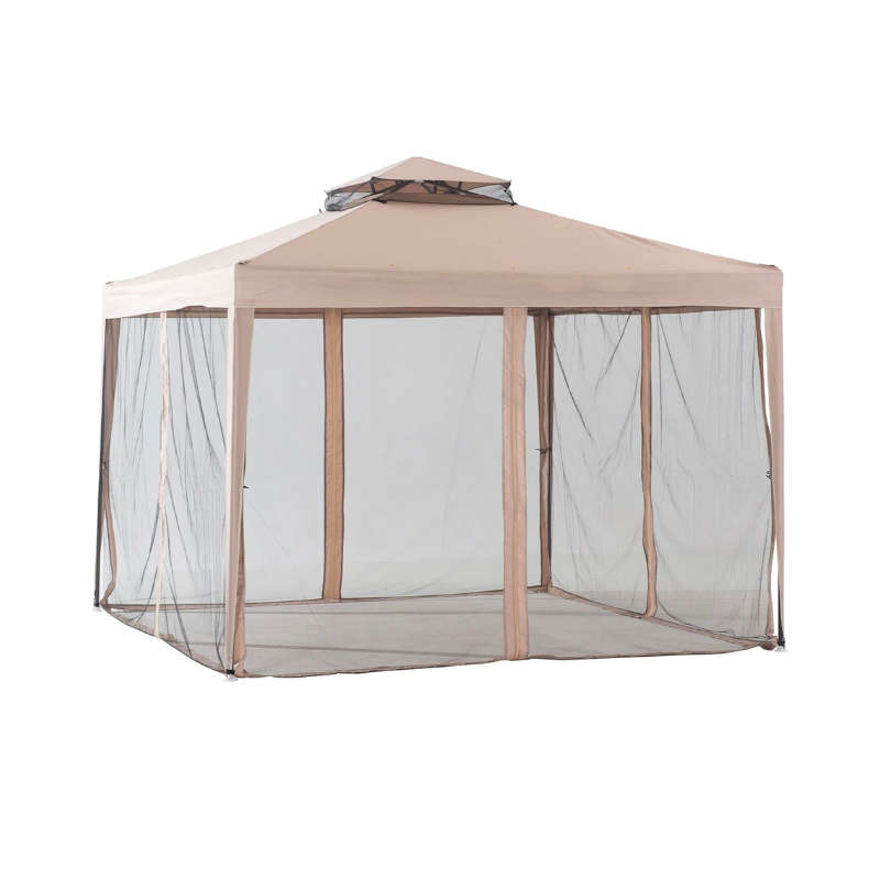 Kithi Group 3m x 4m Steel Gazebo with Netting and Curtains