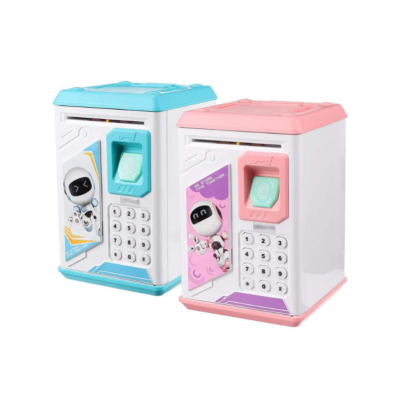 Kids ATM Fingerprint Password Money Box