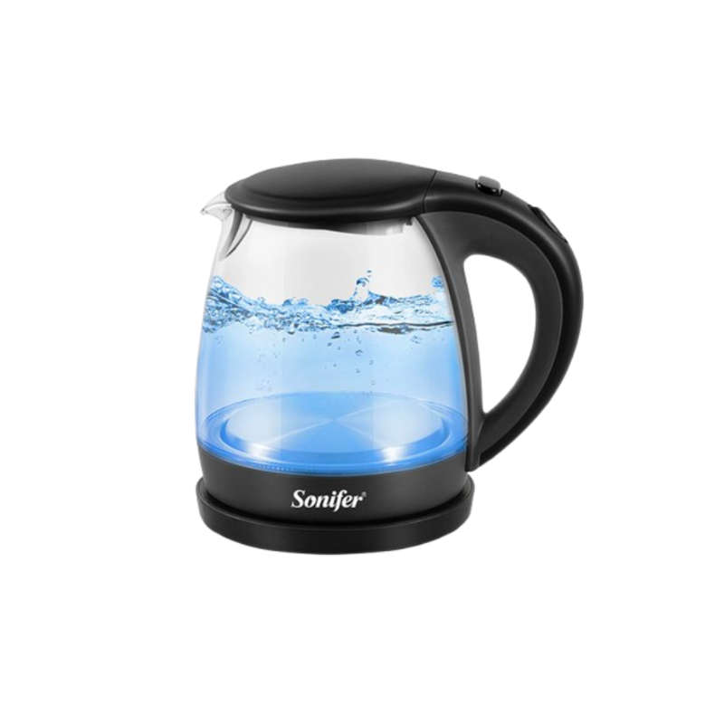 LED Light Electric Glass Kettle - 2.2L