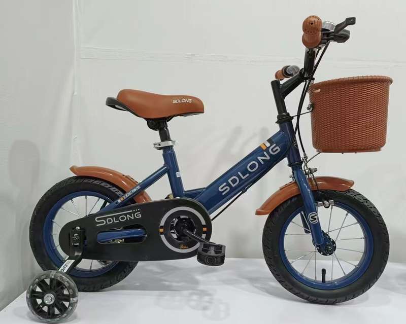 SDlong Children's Bike with Basket & Stabilisers