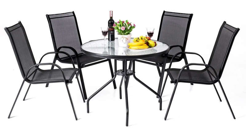 Seagull 5-Piece Steel Patio Set