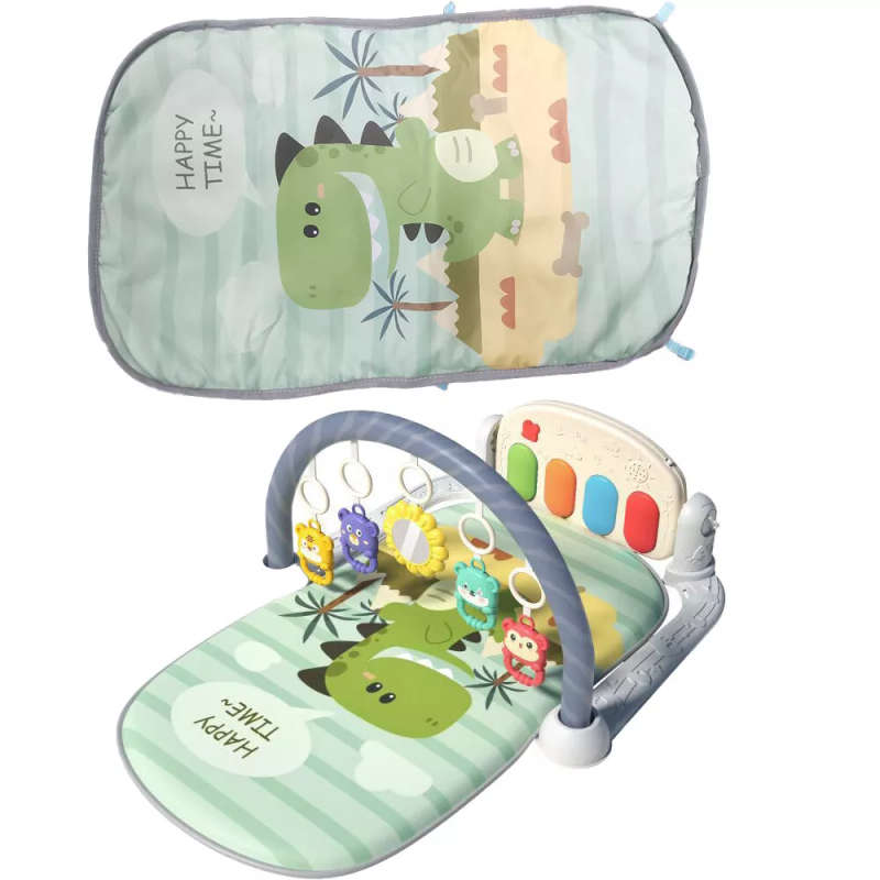 3-in-1 Foldable Play Gym Activity Mat with Musical Piano
