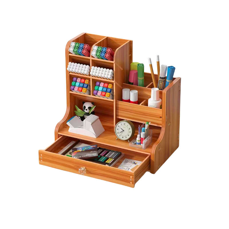 Wooden Desk Supplies Holder