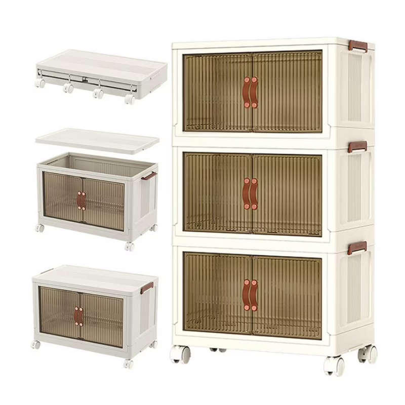 Multipurpose Collapsible Storage Cabinet  3-Tier