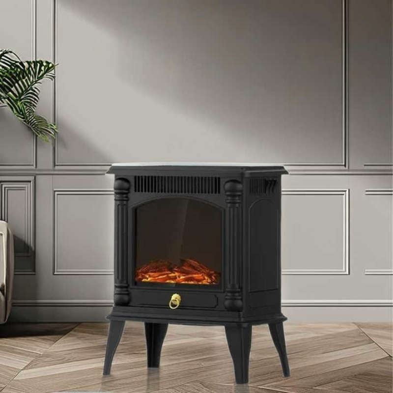 Fireplace Heater with Remote  Simulated Flame Type-2