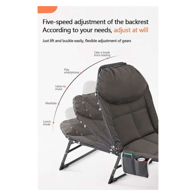 Foldable Camping Bed Stretcher with Pad and Pillow