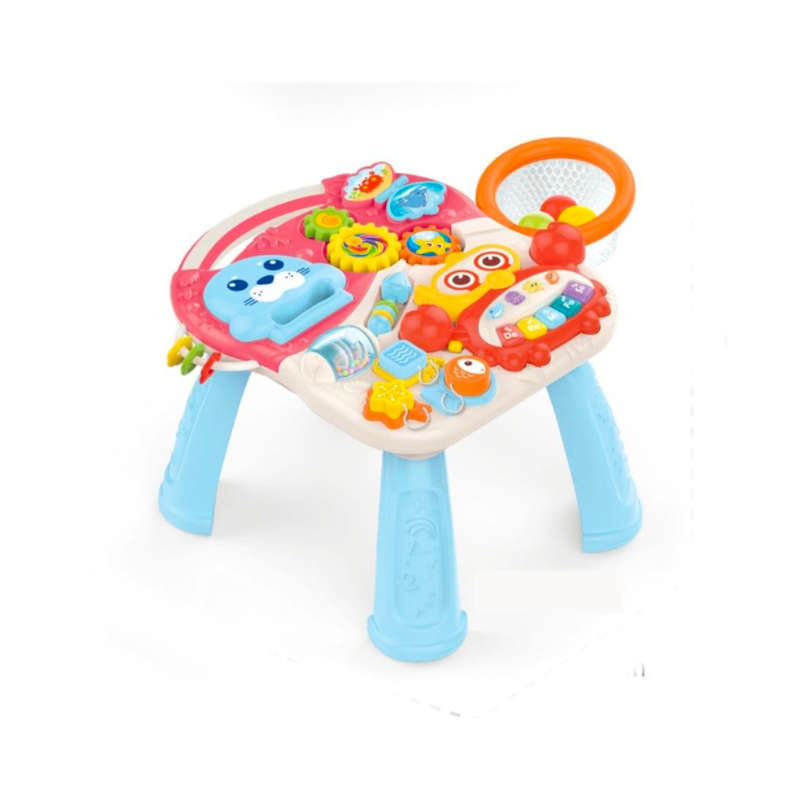 4-in-1 Multi-Functional Baby Walker with Interactive Study Table
