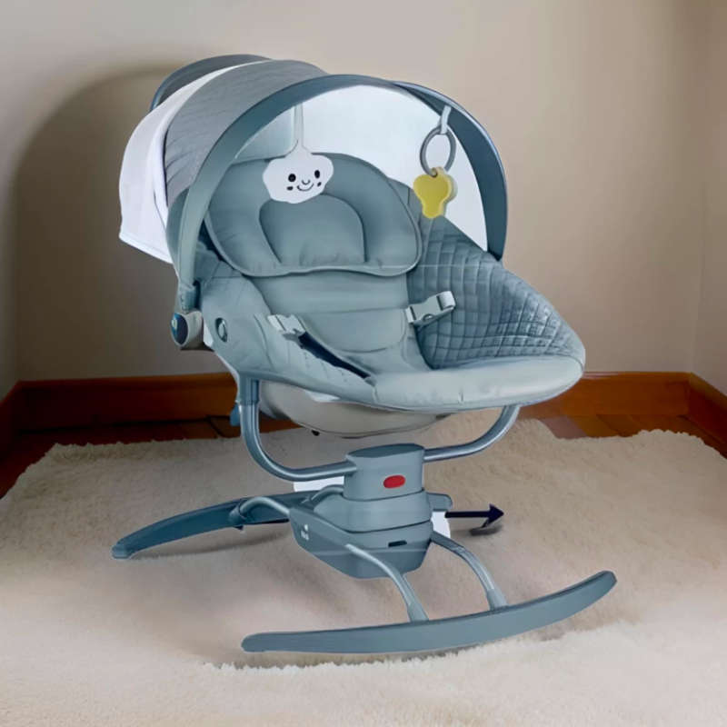 Portable 2 In 1 Electric Baby Swing And Rocker