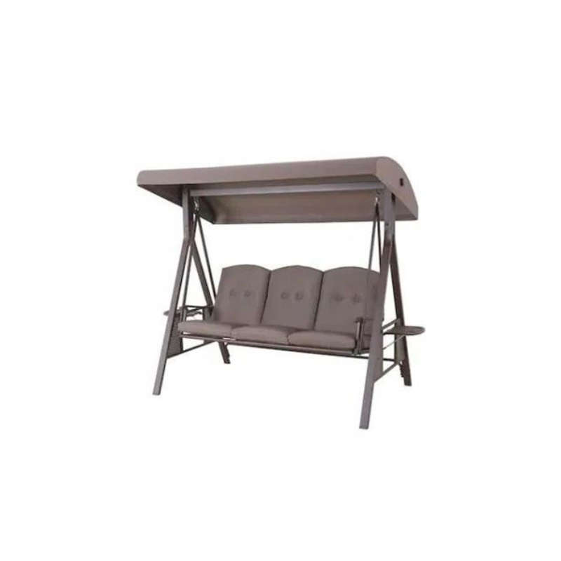 3 Seater Swing Bench Lounger with Tilt Canopy