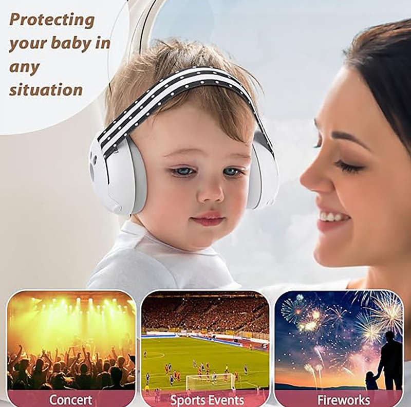 Adjustable Baby Noise-Cancelling Earmuffs (136 Months)