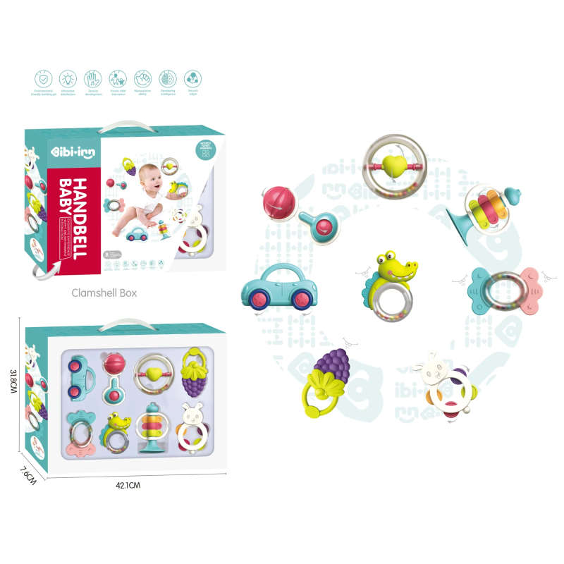 12-Piece Baby Rattles & Teethers Set  Sensory Toys for 012 Months