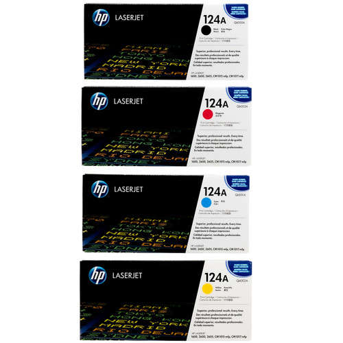 HP 124A SET | Q6000A, Q6001A, Q6002A, Q6003A | Original HP Toner Cartridge
