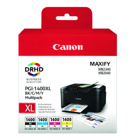 Canon PGI-1400XL Ink Cartridges 4-Pack- Genuine