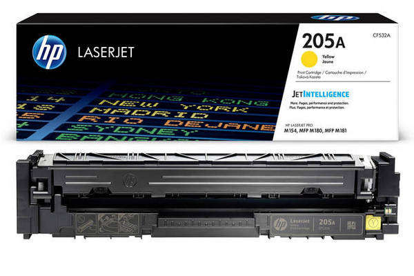 HP 205A Original Toner Cartridge (900 Page Yield)(Yellow)