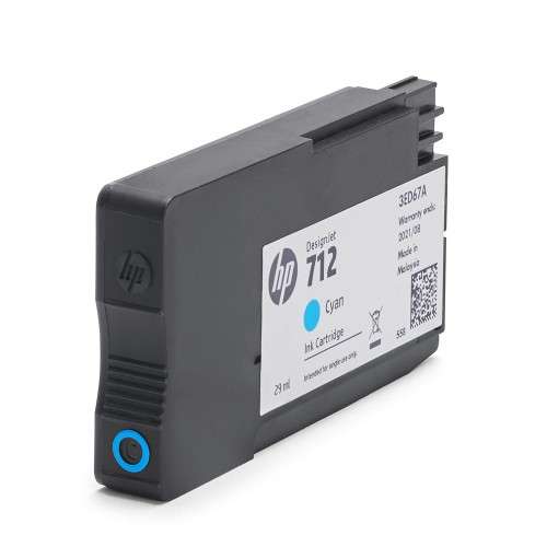 HP 712 29ml Cyan DesignJet Original Ink Cartridge 3ED67A