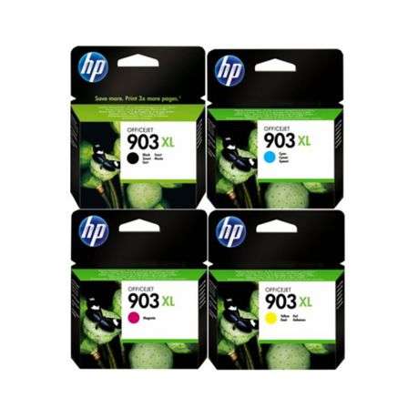 HP 903XL Original  Ink Bundle - 4 Pack (B C M Y) Multipack ·