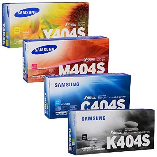 Samsung CLT 404S Full Set B/C/Y/M Cartridges