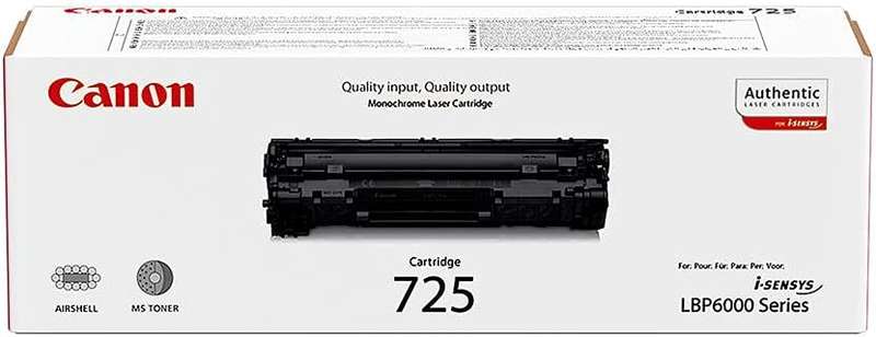 Canon 725 Original Black Toner Cartridge - New